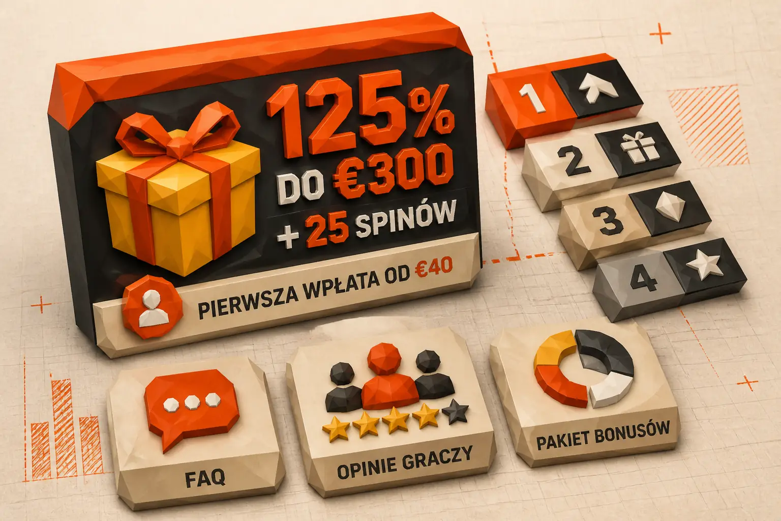 Bonus Spinamba Casino – 125% do €300 + 25 darmowych spinów visual guide for Spinamba